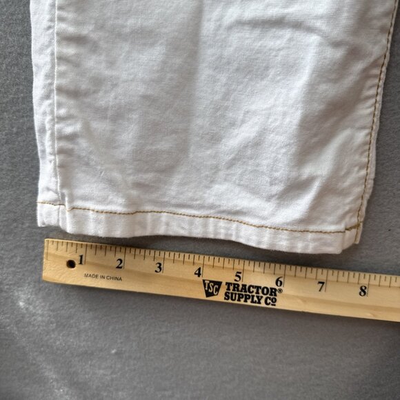 Vitamina Jeans Womens Size EU 44 White US 30 x 31 Straight Leg Denim Pants Italy - Picture 5 of 11